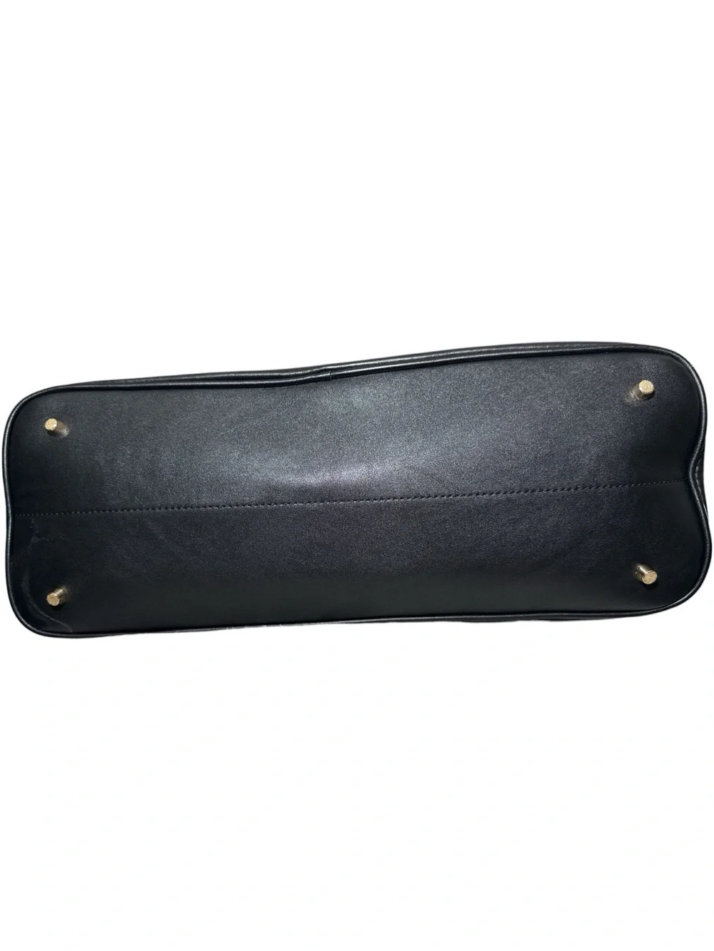 Lovevook Black & Beige Laptop bag with Brown Handles